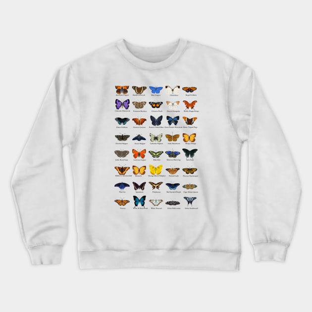 Butterflies Crewneck Sweatshirt by hereticwear